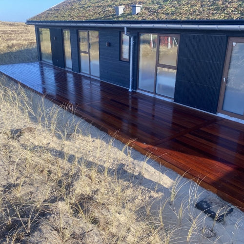 ny træterrasse i Bramming