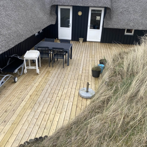 ny træterrasse i Ribe