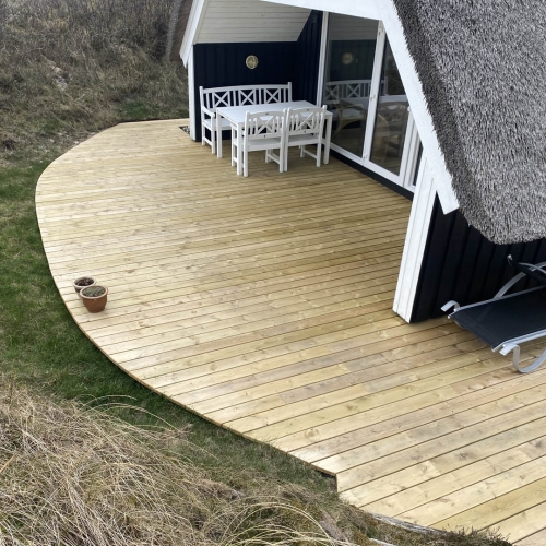ny træterrasse i Varde