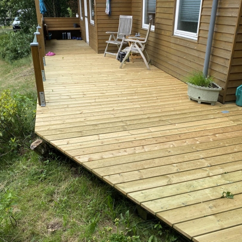 træterrasse i Bramming
