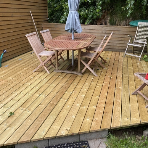 træterrasse til sommerhus