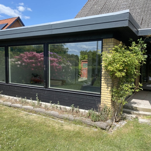 montering af vinduer i Bramming