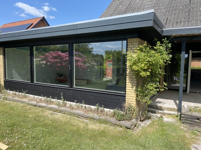 montering af vinduer i Bramming