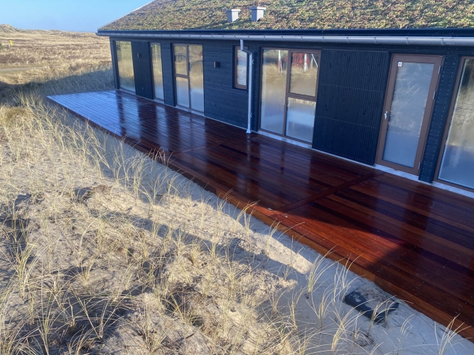 ny træterrasse i Bramming