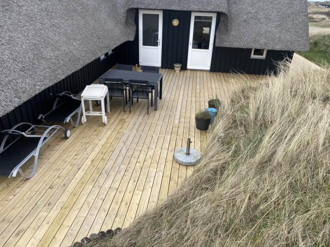 ny træterrasse i Ribe