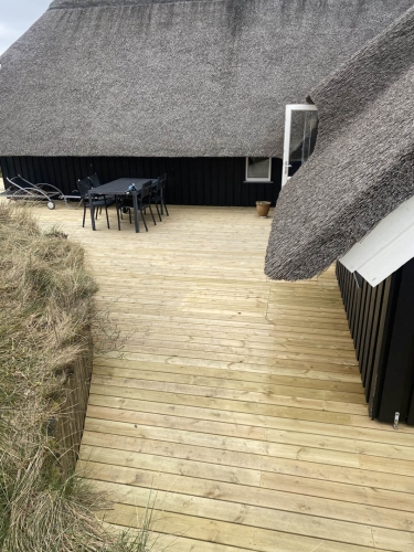 ny træterrasse til sommerhus